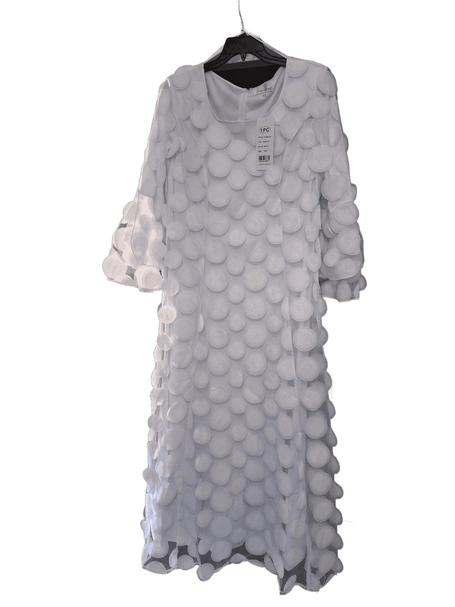 White Tiered Ruffle Midi Dress